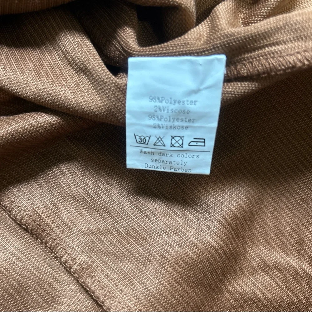 NWT Kancy Kole Brown Corduroy Pinafore Dress with Belt & Pockets - Picture 14 of 14
